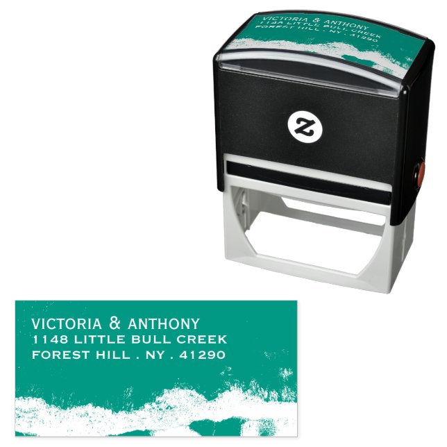 Carimbo Auto Entintado Beachy Abstrato (In Situ)