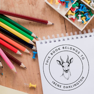 Carimbo Auto Entintado Bela Bebê Ibex Este Livro Pertence Ao Nome Da Cria