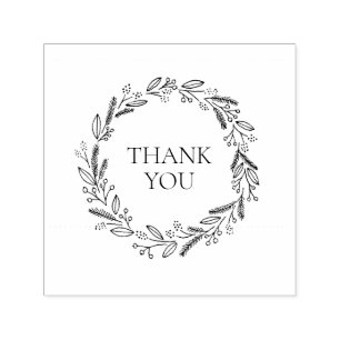 Carimbo Auto Entintado Berry Wreath Classic Self Inking Stamp