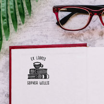 Biblioteca Ex Libris do Livro Personalizado do Caf