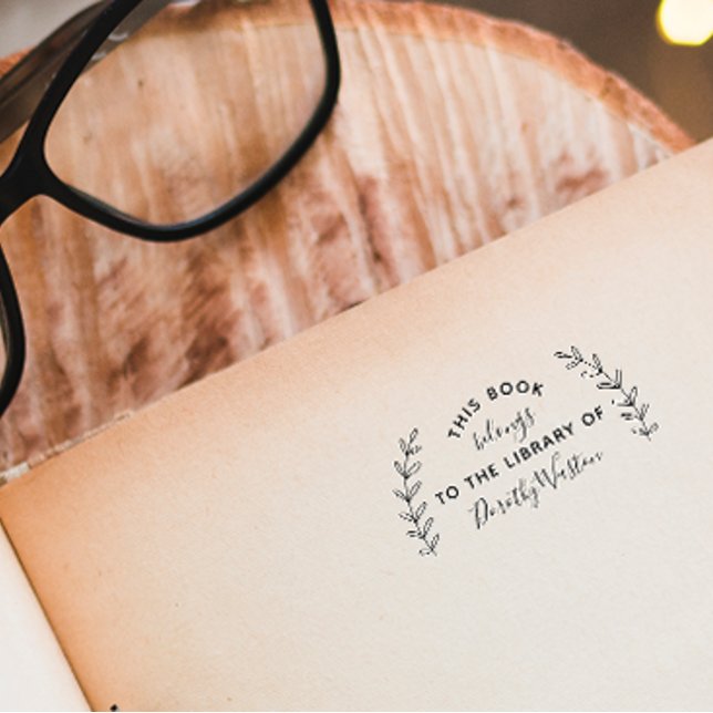 Carimbo Auto Entintado Biblioteca Personalizada Russa Moderna do Livro Bo (Criador carregado)