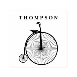 Carimbo Auto Entintado Bicicleta de Viagem Velocipede Penny Farthing