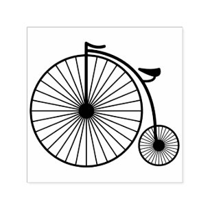 Carimbo Auto Entintado Bicicleta Penny Farthing SV de Velocípede Antigo