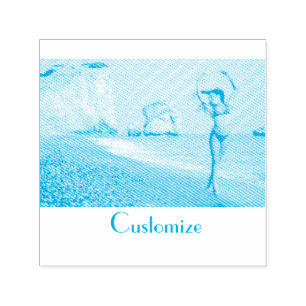 Carimbo Auto Entintado Bikini Model Dancing Thunder_Cove