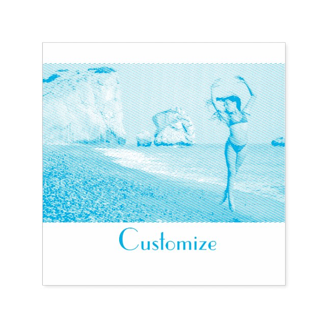 Carimbo Auto Entintado Bikini Model Dancing Thunder_Cove (Design)