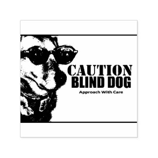 Carimbo Auto Entintado Blind Dog Self Inking Rubber Stamp
