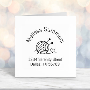 Carimbo Auto Entintado Bola do Endereço de Arco do Artesanato do Fio de C