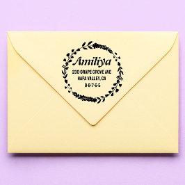 Carimbo Auto Entintado Bold Botanical Personalizado moderno