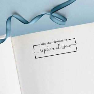 Carimbo Auto Entintado Bordado Este Livro Pertence Ao Nome Do Script De T