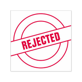 Carimbo Auto Entintado Borracha rejeitada pelo escritório da marca person