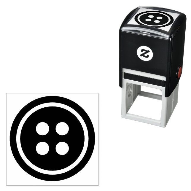 Carimbo Auto Entintado Botão Preto (In Situ)