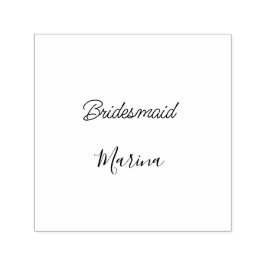 Carimbo Auto Entintado Bride tribe monogram bridal shower simple golden p