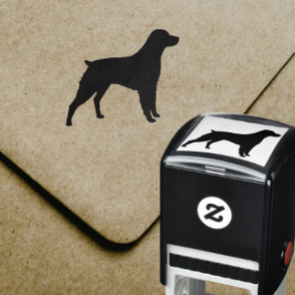 Carimbo Auto Entintado Brittany Spaniel Dog Breed Silhouette