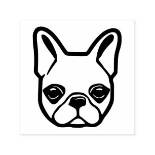 Carimbo Auto Entintado Buldogue Francês