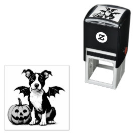 Carimbo Auto Entintado Cachorrinho de Halloween