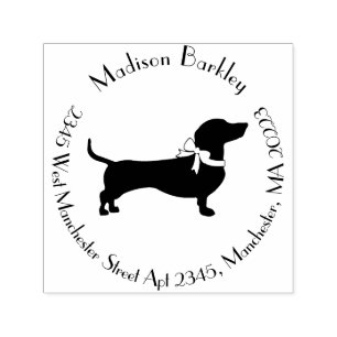 Carimbo Auto Entintado Cachshund Wiener Dog Puppy