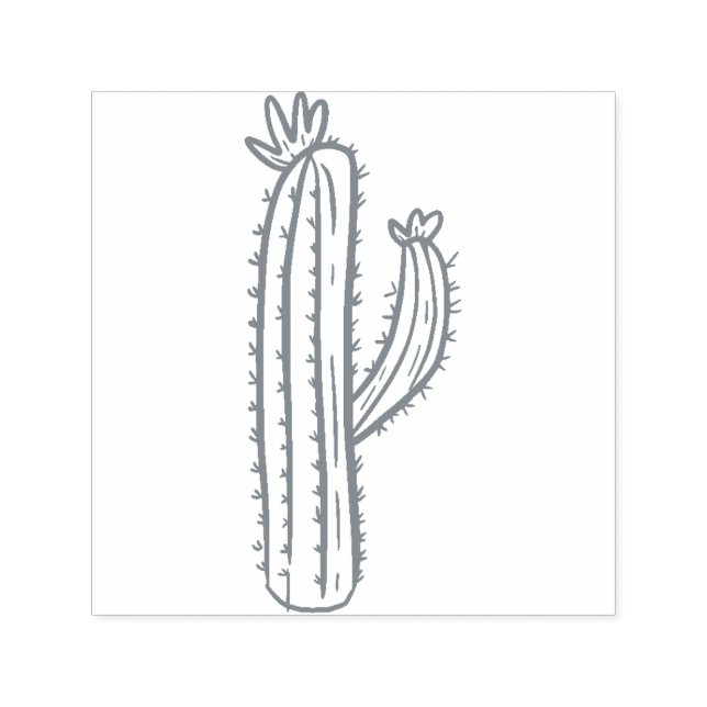 Carimbo Auto Entintado Cactus Scrapbooking (Design)