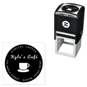 Carimbo Auto Entintado Café caneca
