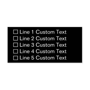 Carimbo Auto Entintado Caixa de seleção Tradicional Personalizada de Linh