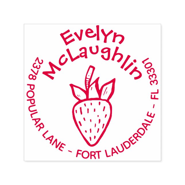 Carimbo Auto Entintado Caramelo de Devolução Personalizado Endereço Pré-I (Design)