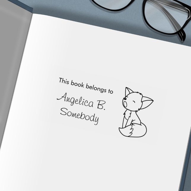 Carimbo Auto Entintado Carroçaria com Raposa Sonolenta (Criador carregado)