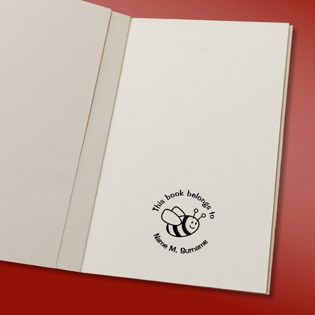 Carimbo Auto Entintado Cartoon de Bebê Cartoon Cartoon Stamp (Bookplate Stamp in Use)