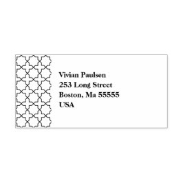 Carimbo Auto Entintado Casamento Azul com Padrão de Trabalho de Latência