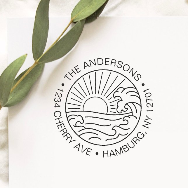 Carimbo Auto Entintado Casamento de Areia de Endereços de Retorno Persona (Criador carregado)