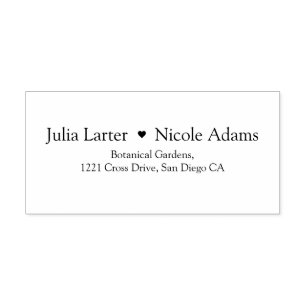 Carimbo Auto Entintado Casamento de Flores de Tulipa de Primavera Laranja