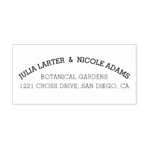 Carimbo Auto Entintado Casamento de Folhagem de Flor Silvestre Boho Laran