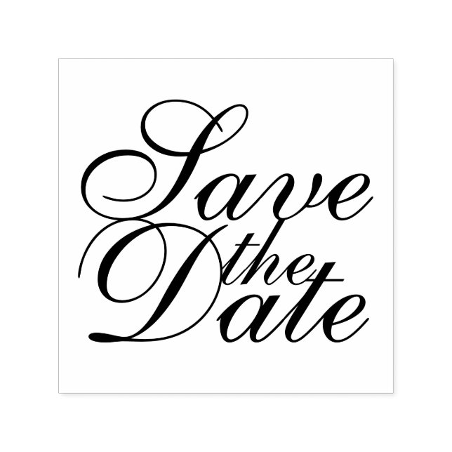Carimbo Auto Entintado Casamento Elegante Salvar a Data (Design)