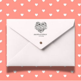 Carimbo Auto Entintado Casamento Obrigado Tema Foral