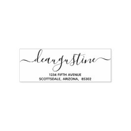 Carimbo Auto Entintado Casamento personalizado Natal etc. Endereço de dev