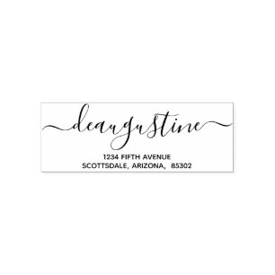 Carimbo Auto Entintado Casamento personalizado Natal etc. Endereço de dev