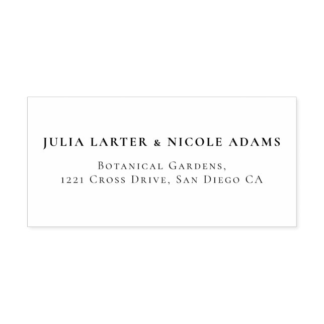 Carimbo Auto Entintado Casamento Romântico Elegante Floral Wreath Moderno (Design)