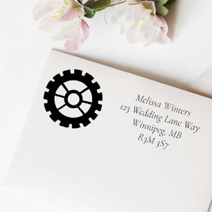 Carimbo Auto Entintado Casamento Vitoriano Steampunk