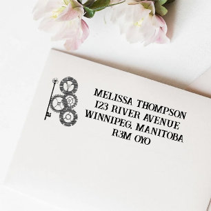 Carimbo Auto Entintado Casamento Vitoriano Steampunk