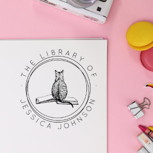 Carimbo Auto Entintado Cat na Biblioteca Moderna do Livro