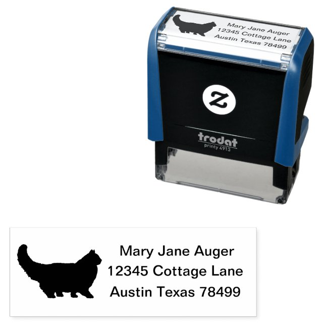 Carimbo Auto Entintado Cat Persa Personalizada (In Situ)