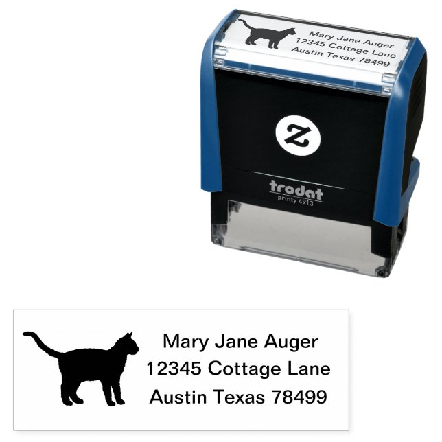 Carimbo Auto Entintado Cat Tailandês Personalizado (In Situ)