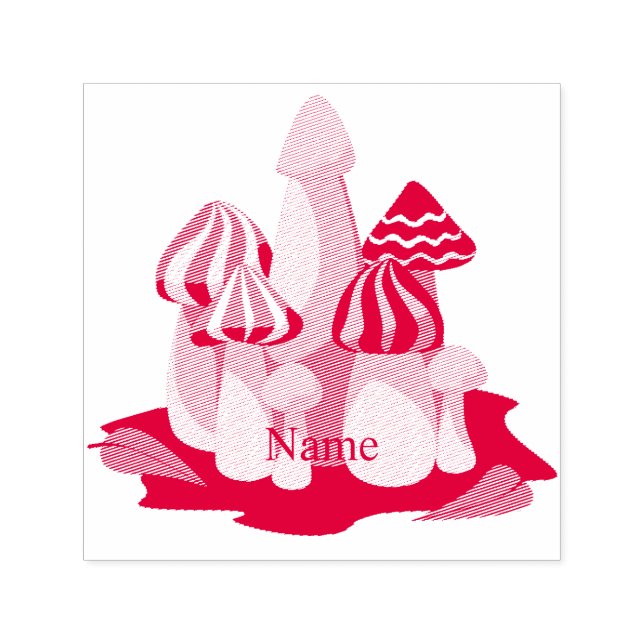 Carimbo Auto Entintado Catedral Magia de Cogumelos Thunder_Cove (Design)