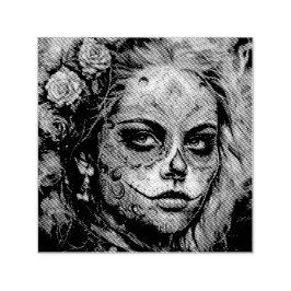 Carimbo Auto Entintado Catrina Azul