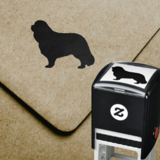 Carimbo Auto Entintado Cavalier King Charles Spaniel Dog Breed Silhouette