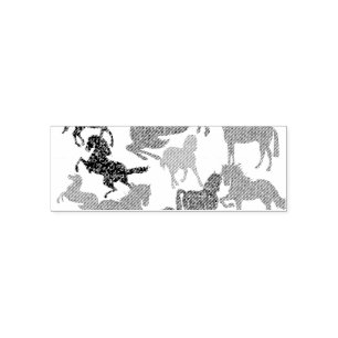 Carimbo Auto Entintado Cavalos Arco-Íris - "Dotty sobre Cavalos!"
