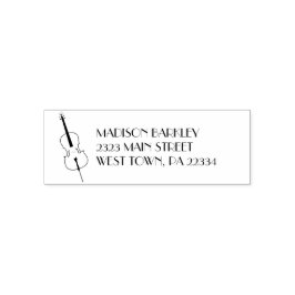 Carimbo Auto Entintado Cello Musical Music Teacher String Orchestra