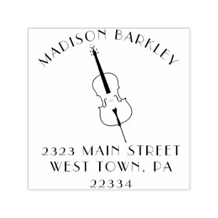 Carimbo Auto Entintado Cello Musical Music Teacher String Orchestra