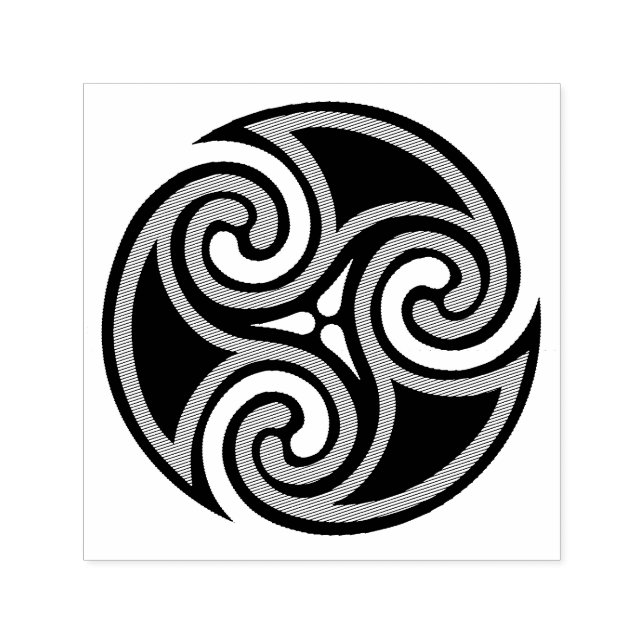Carimbo Auto Entintado Celtic Triskele Ornament (Design)