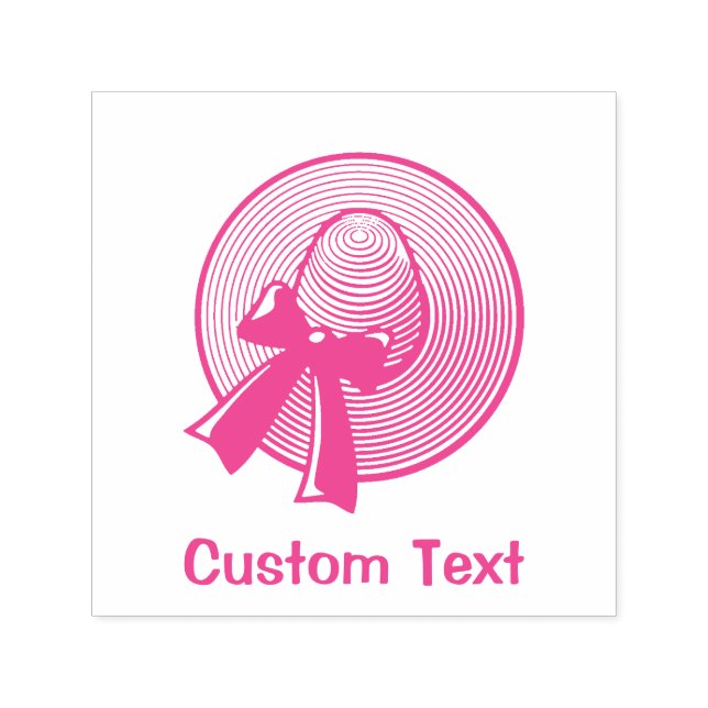 Carimbo Auto Entintado Chapéu Brimado Amplo (Design)