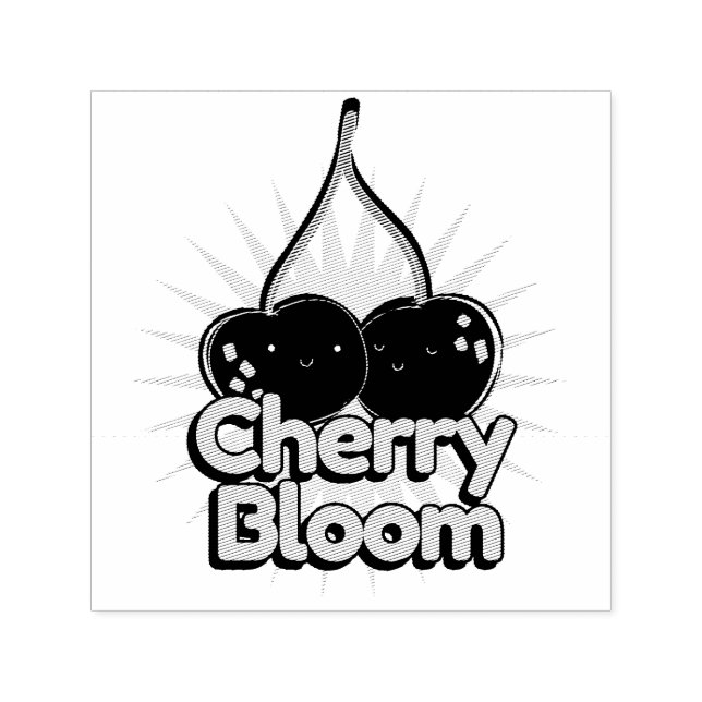 Carimbo Auto Entintado Cherry Bloom (Design)