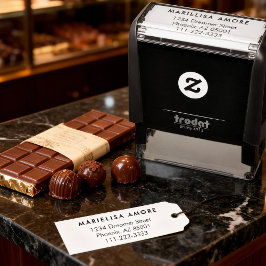 Carimbo Auto Entintado Chocolate Maker Chocolatier Brand
